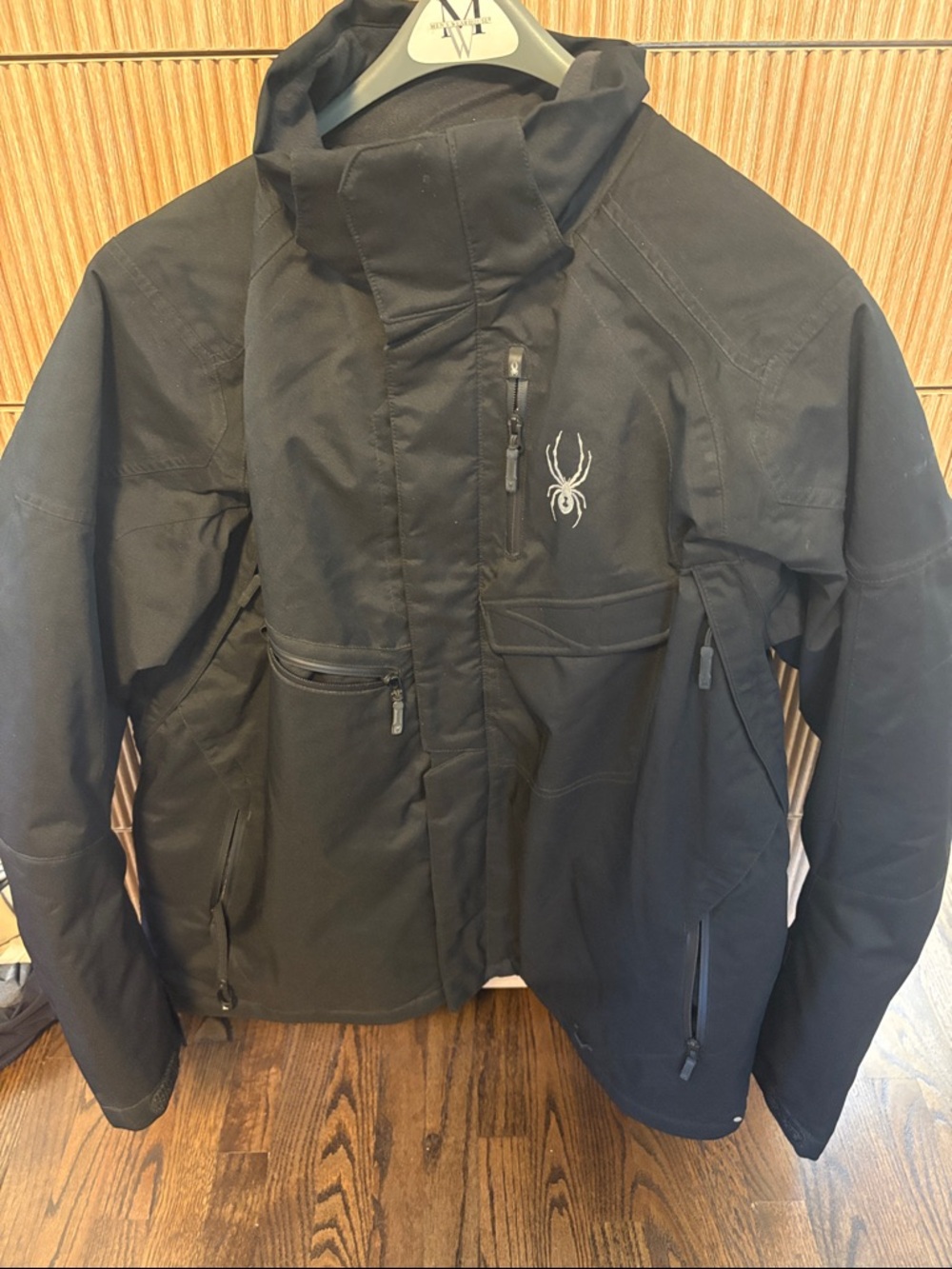 Spyder Black Men’s Ski Jacket with Contrasting Logo